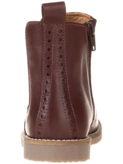Leren chelseaboots rood