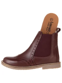 Leren chelseaboots rood