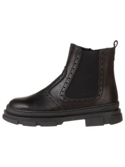 Leren chelseaboots zwart