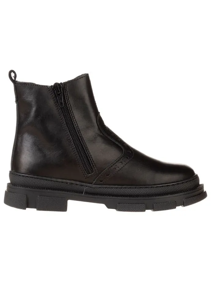 Leren chelseaboots zwart