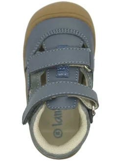 Leren enkelsandalen blauw