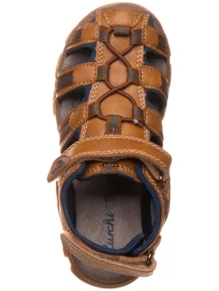 Leren enkelsandalen 
