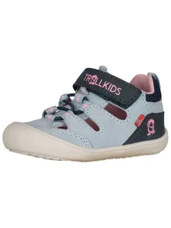 Leren enkelsandalen "Femund" grijs