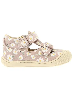 Leren enkelsandalen "Puffy" lichtroze