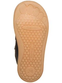Leren enkelschoenen donkerblauw