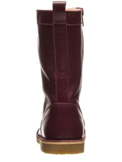 Leren laarzen bordeaux