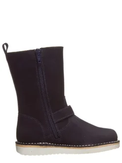 Leren laarzen donkerblauw