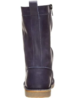 Leren laarzen donkerblauw
