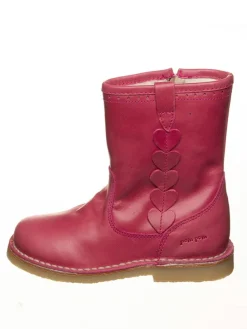 Leren laarzen roze
