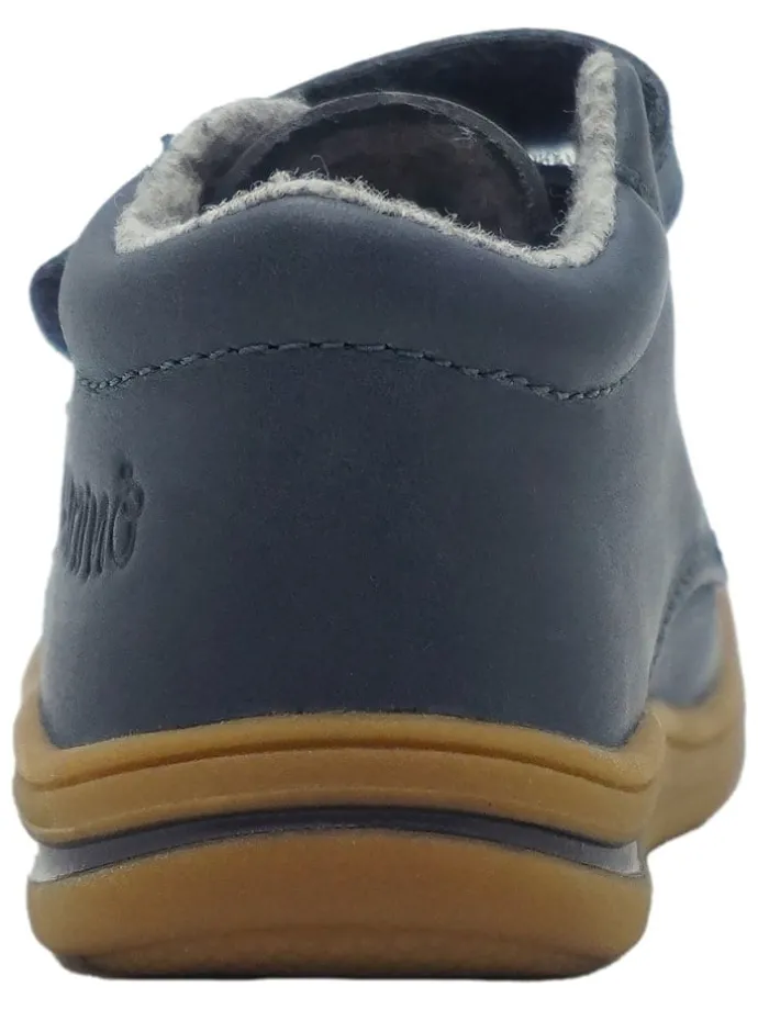 Leren loopleerschoenen blauw