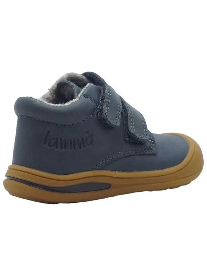 Leren loopleerschoenen blauw