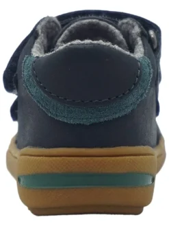 Leren loopleerschoenen donkerblauw