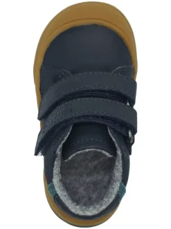 Leren loopleerschoenen donkerblauw