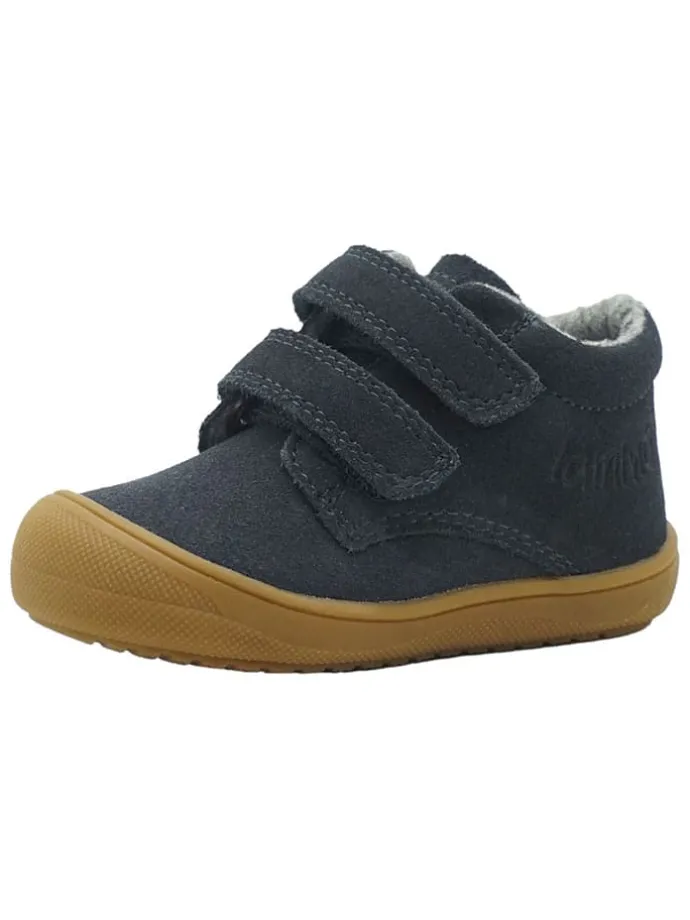 Leren loopleerschoenen donkerblauw