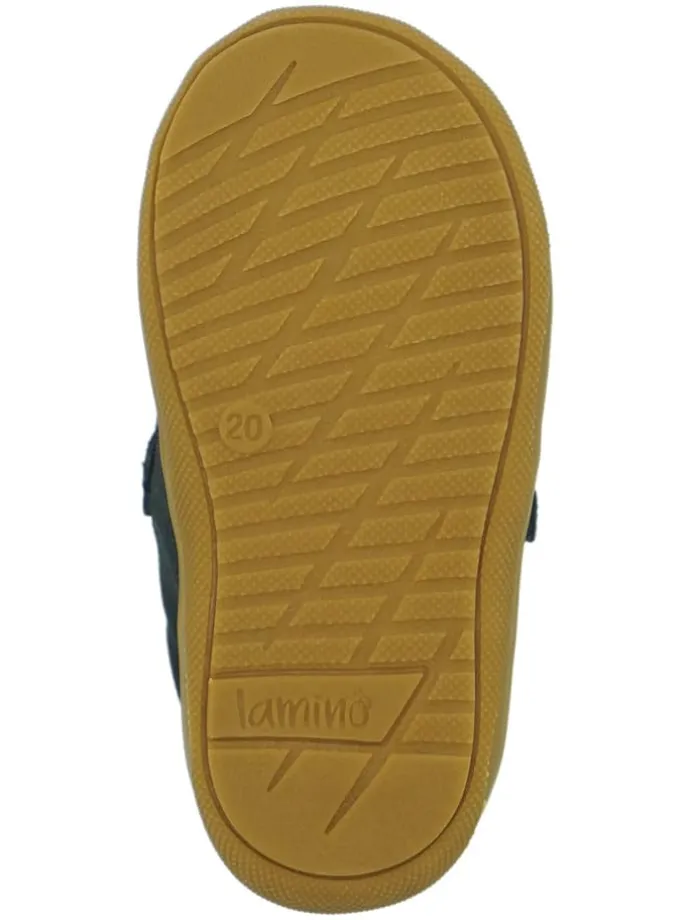 Leren loopleerschoenen donkerblauw