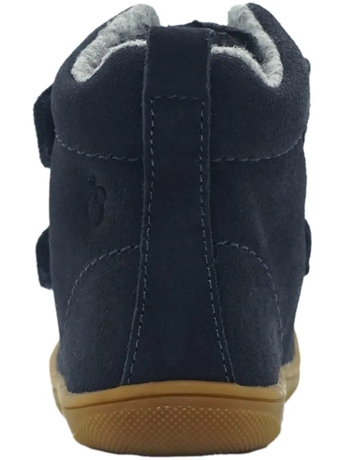 Leren loopleerschoenen donkerblauw
