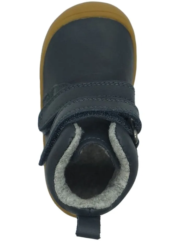 Leren loopleerschoenen donkerblauw