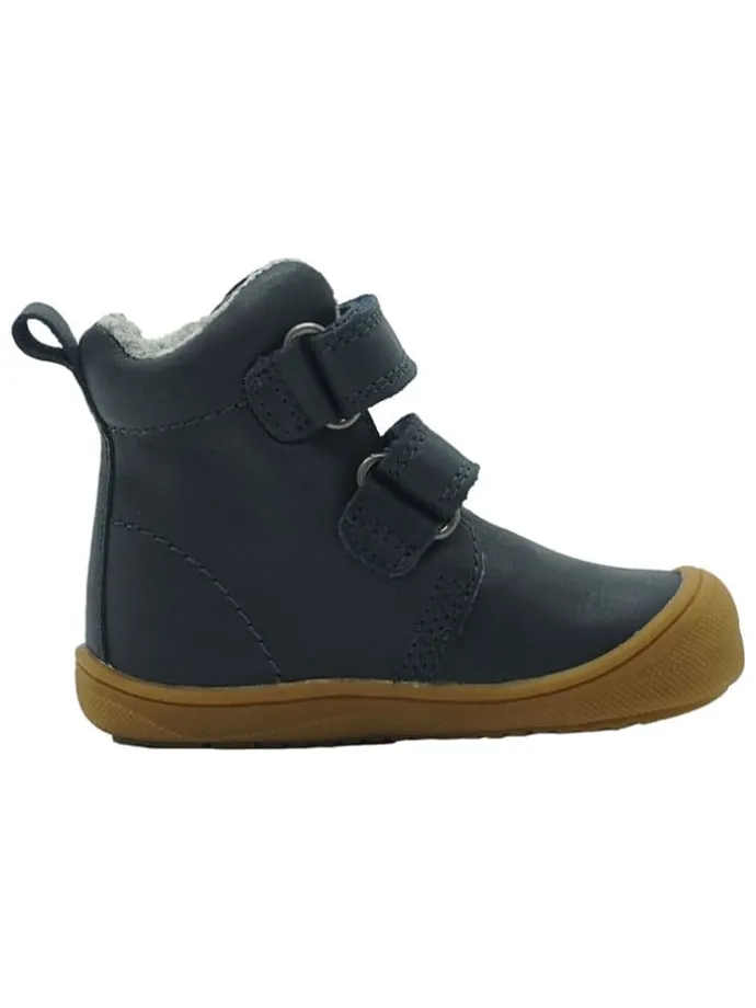 Leren loopleerschoenen donkerblauw