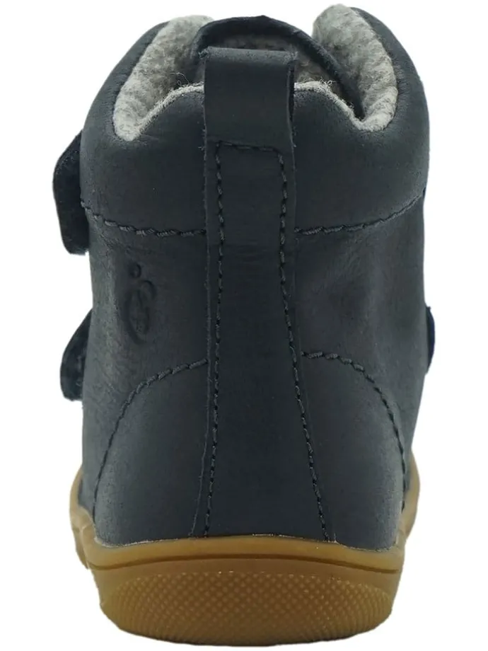 Leren loopleerschoenen donkerblauw