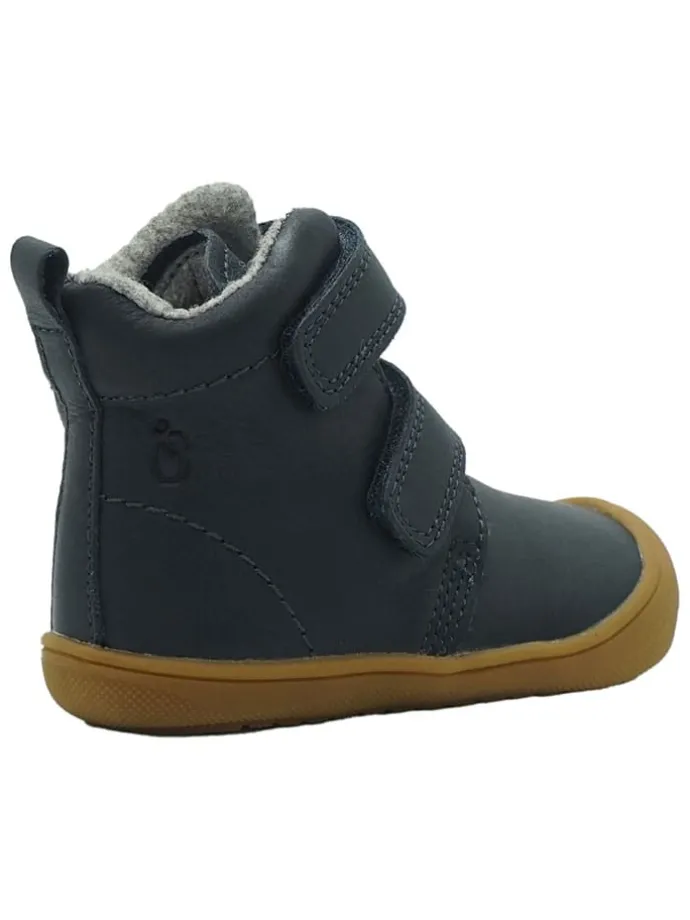 Leren loopleerschoenen donkerblauw