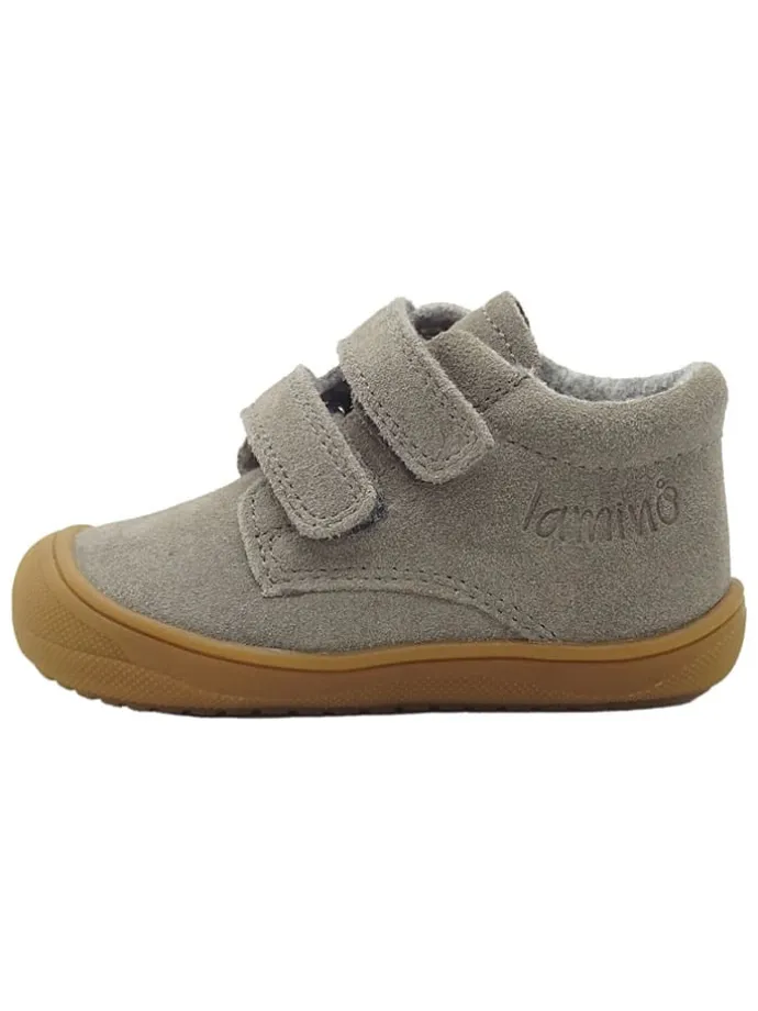 Leren loopleerschoenen grijs