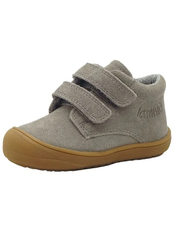 Leren loopleerschoenen grijs