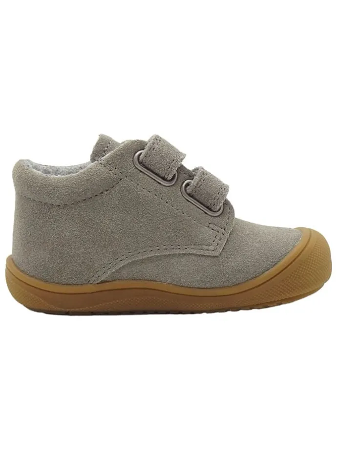 Leren loopleerschoenen grijs