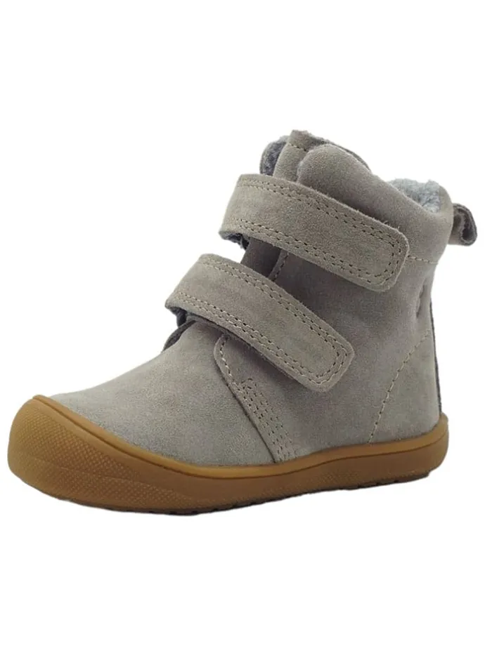 Leren loopleerschoenen grijs