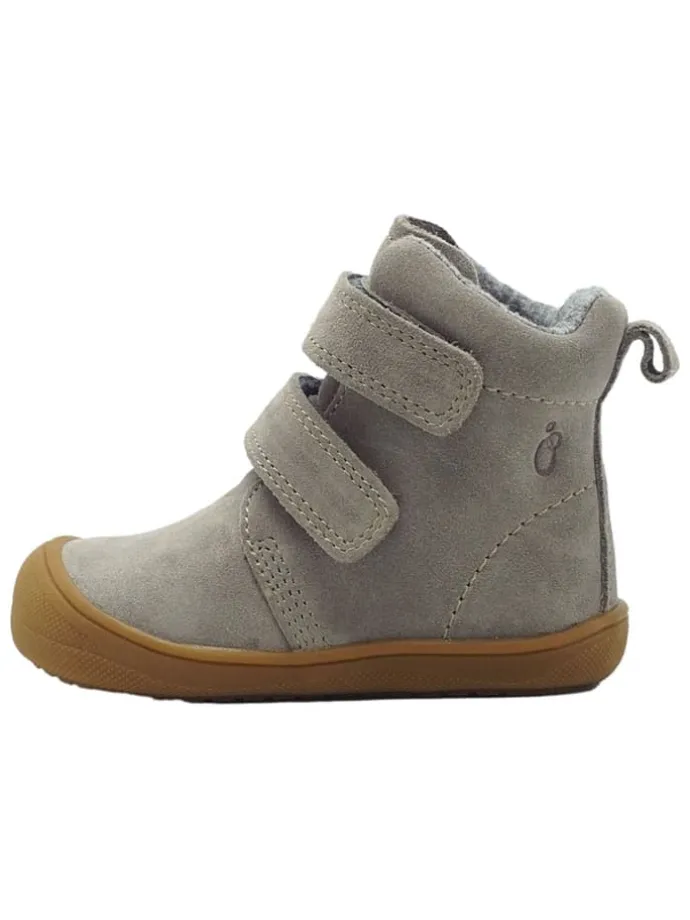 Leren loopleerschoenen grijs
