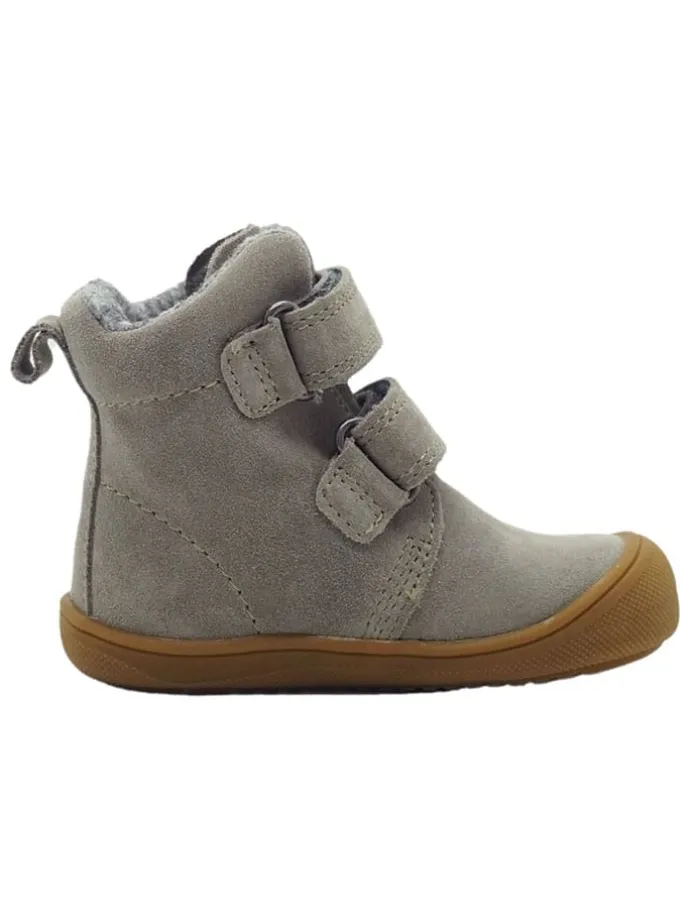 Leren loopleerschoenen grijs