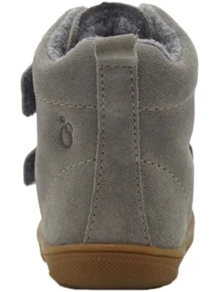 Leren loopleerschoenen grijs