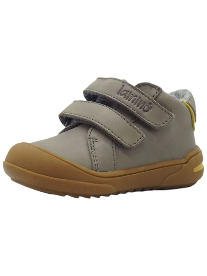 Leren loopleerschoenen grijs