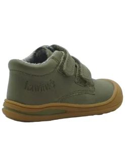 Leren loopleerschoenen groen