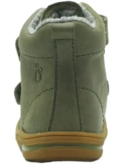 Leren loopleerschoenen groen