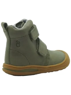 Leren loopleerschoenen groen