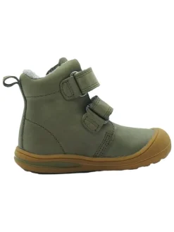 Leren loopleerschoenen groen