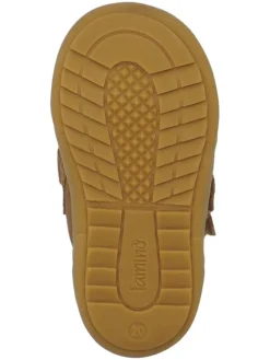Leren loopleerschoenen lichtbruin