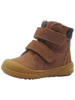 Leren loopleerschoenen lichtbruin