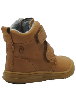 Leren loopleerschoenen lichtbruin