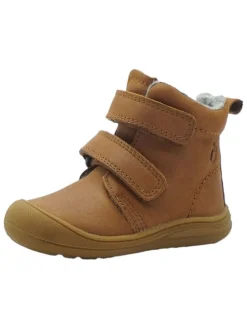 Leren loopleerschoenen lichtbruin