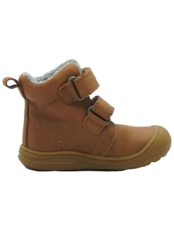 Leren loopleerschoenen lichtbruin