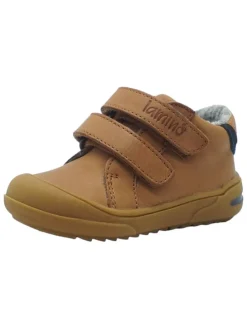Leren loopleerschoenen lichtbruin