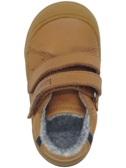 Leren loopleerschoenen lichtbruin