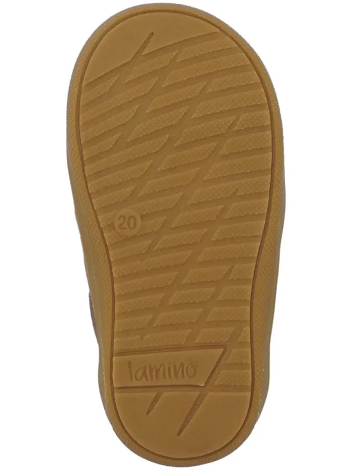 Leren loopleerschoenen paars