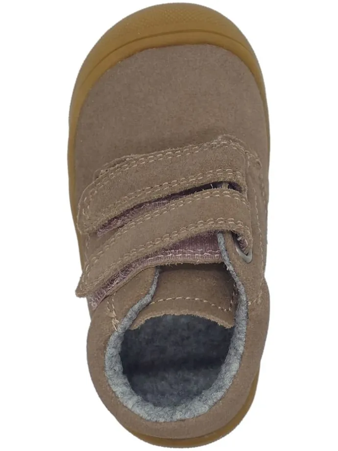 Leren loopleerschoenen paars
