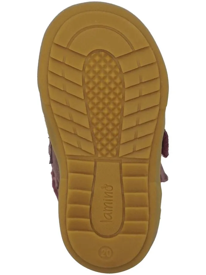 Leren loopleerschoenen paars