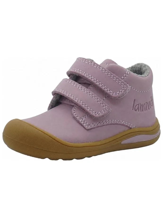 Leren loopleerschoenen paars