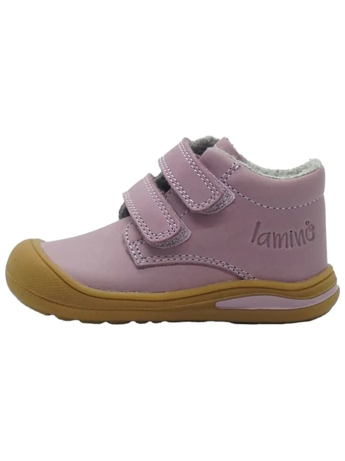 Leren loopleerschoenen paars
