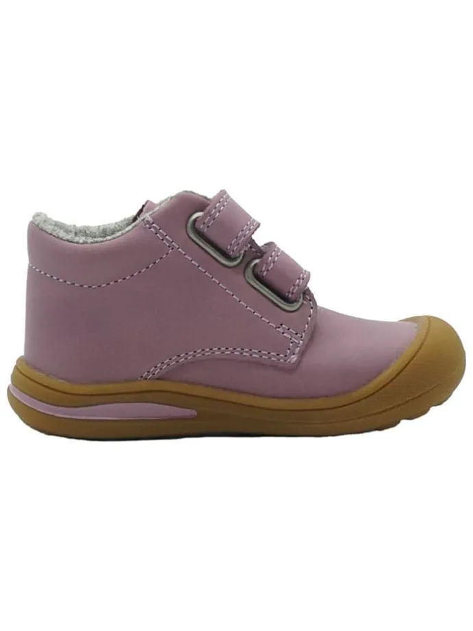Leren loopleerschoenen paars