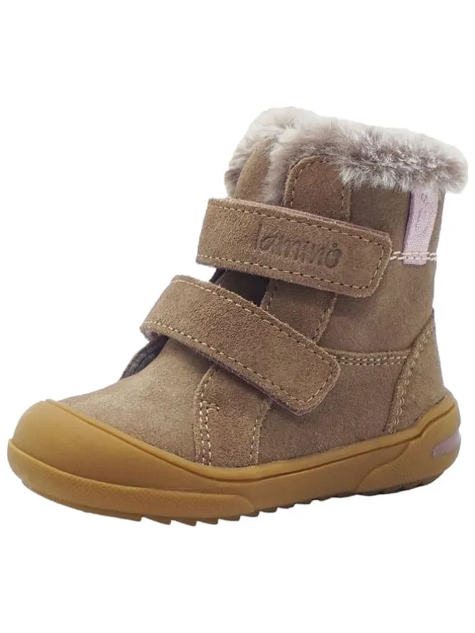 Leren loopleerschoenen paars